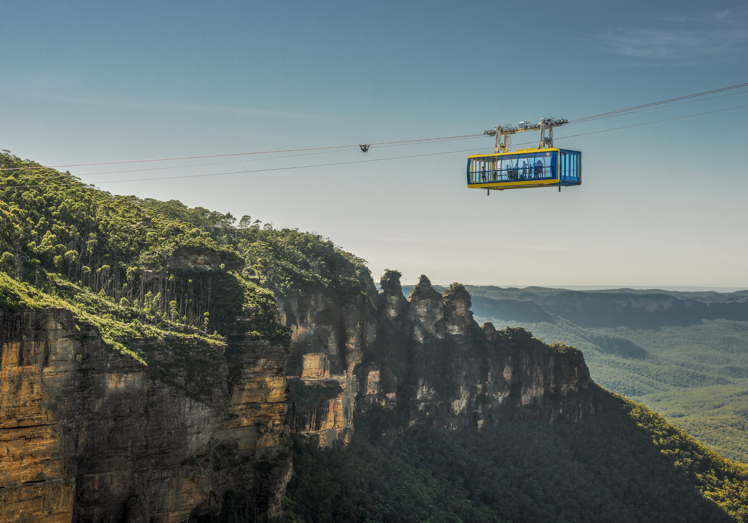 The new Scenic World Skyway Cabin in action. Photo: David Hill, Deep Hill Media.